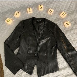 Forever 21 Black Sequin Blazer